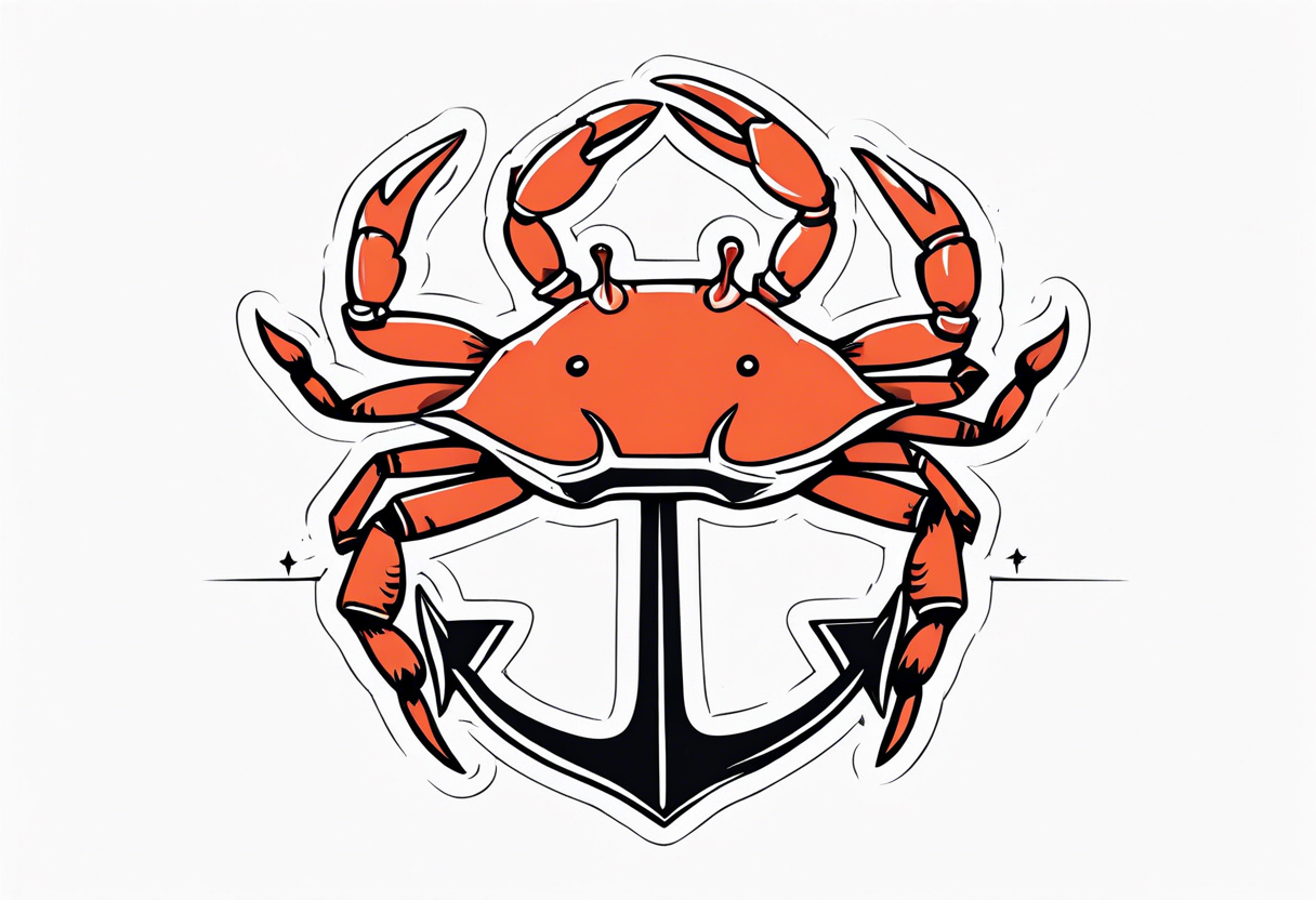 Crab Anchor Arrow tattoo idea