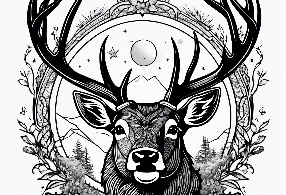 a tattoo fit for a man who hunts deer tattoo idea