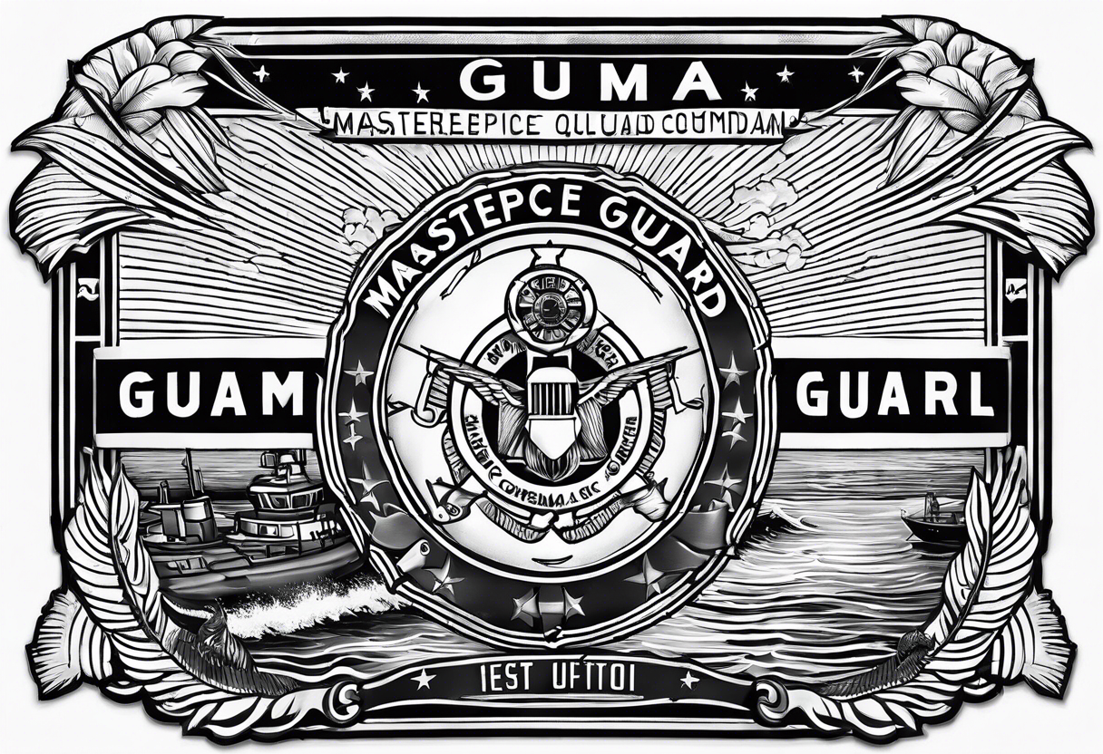 Coast Guard command center Guam radio transmissions tattoo idea