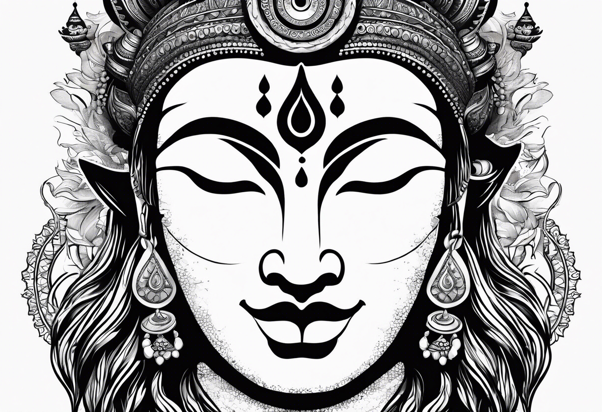 Lord shiva around with  karma , always positive, nothing deep , spiritual Sanskrit words tattoo idea