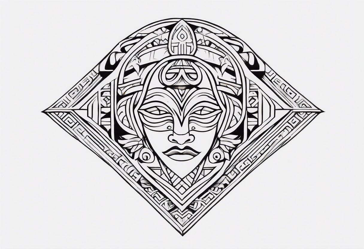 Polynesian minimal neck  tattoo tattoo idea