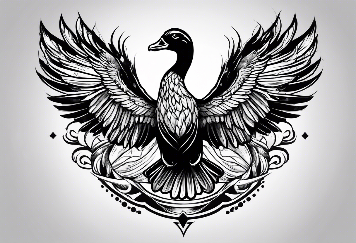 Jiu Jitsu belt colors on a goose wing tattoo idea