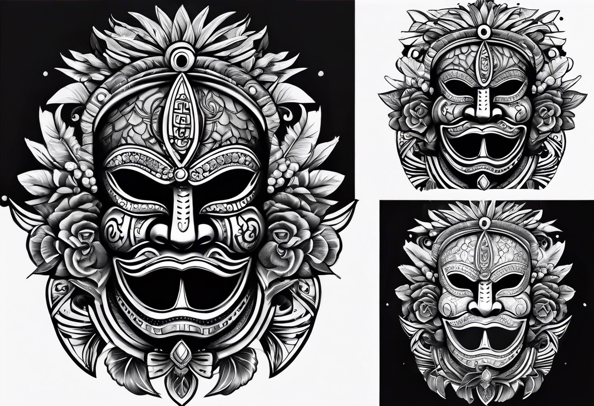 Cameroun masks tattoo idea