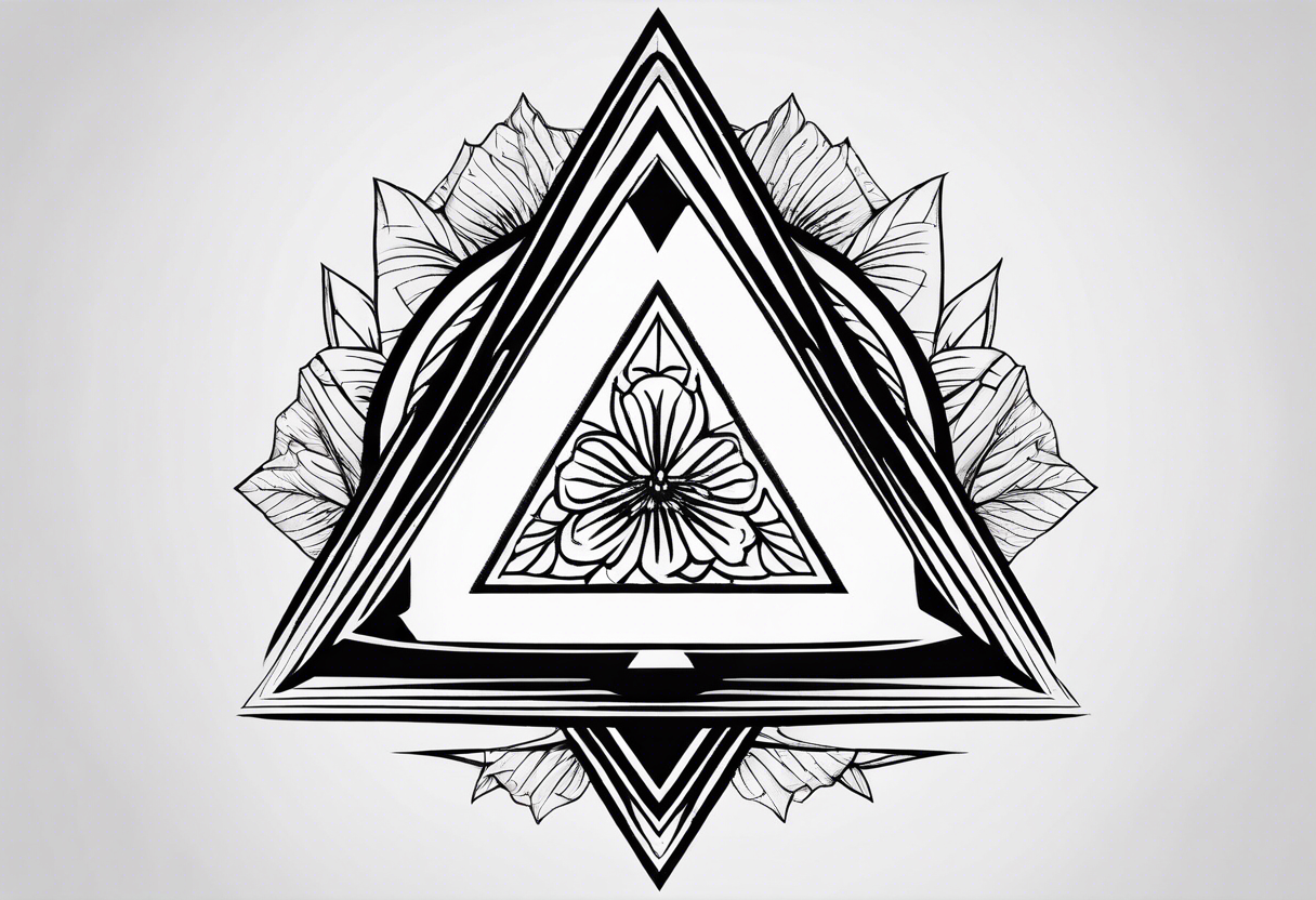 un triangulo simple sin adornos tattoo idea