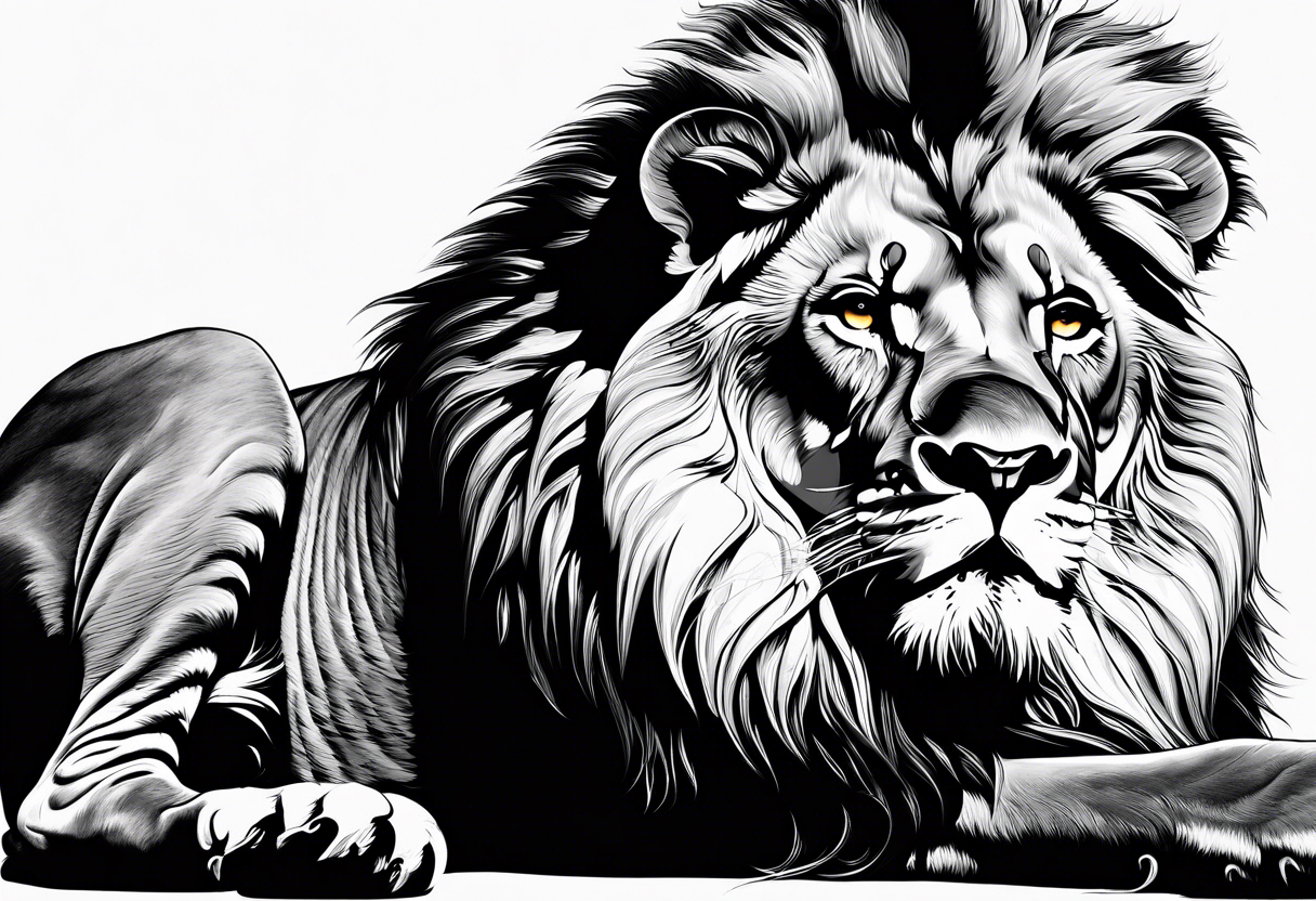 lion tattoo idea