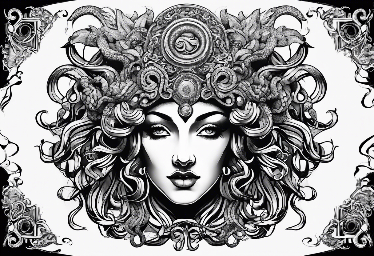 Gorgon Medusa, ancient greece tattoo idea