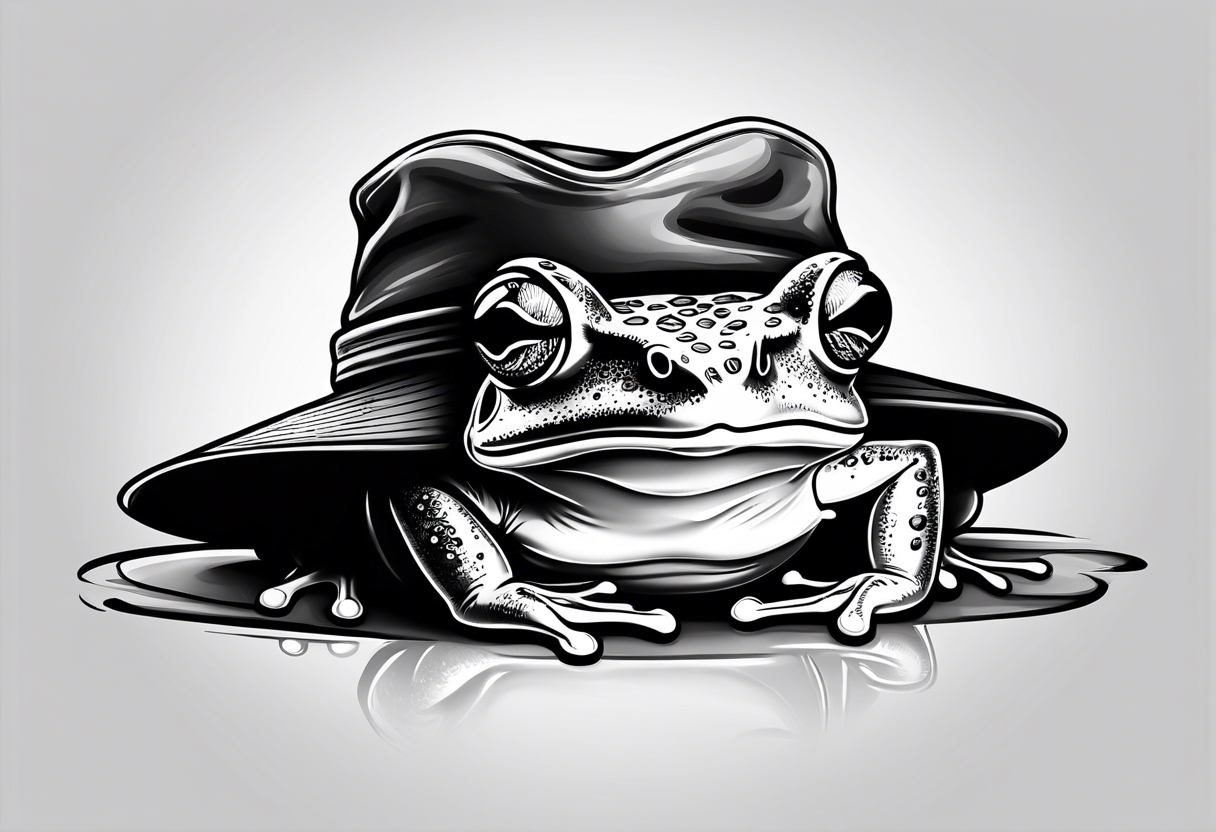 frog with vietnam hat tattoo idea