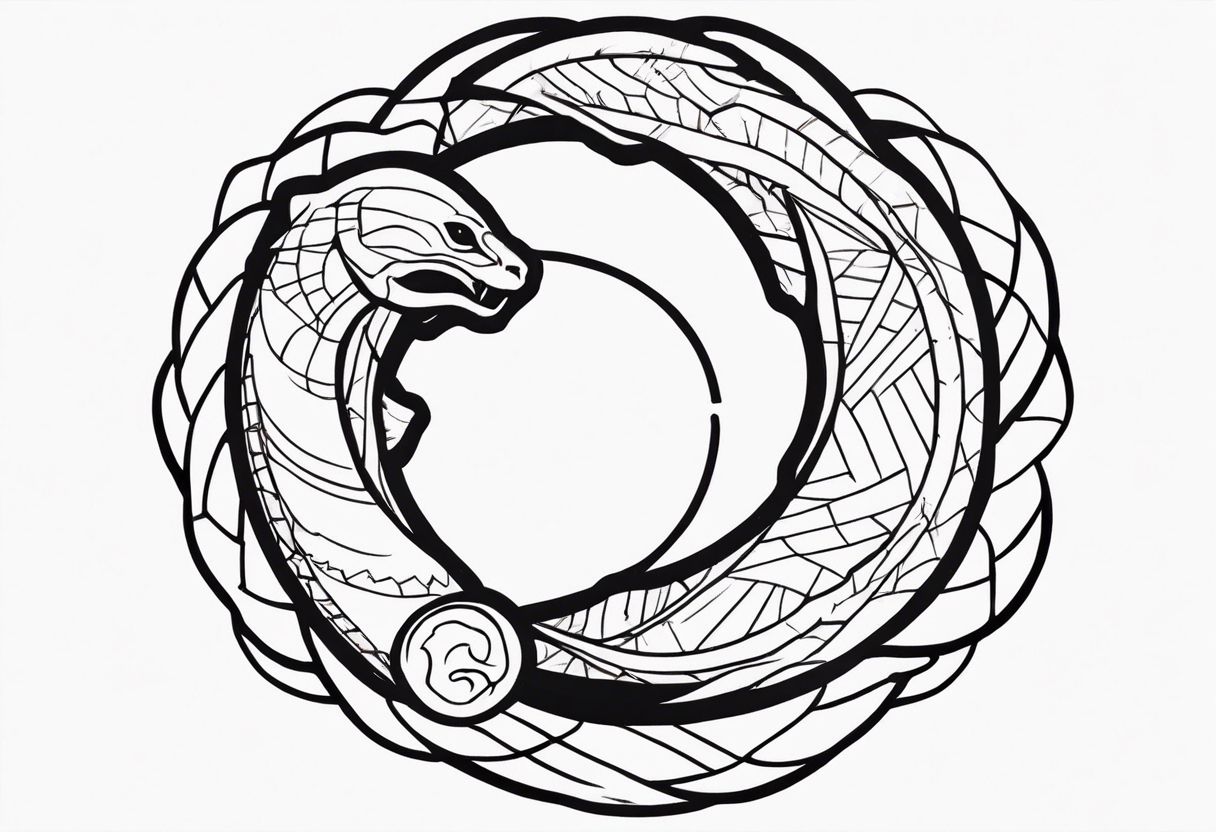 dead ouroboros tattoo idea