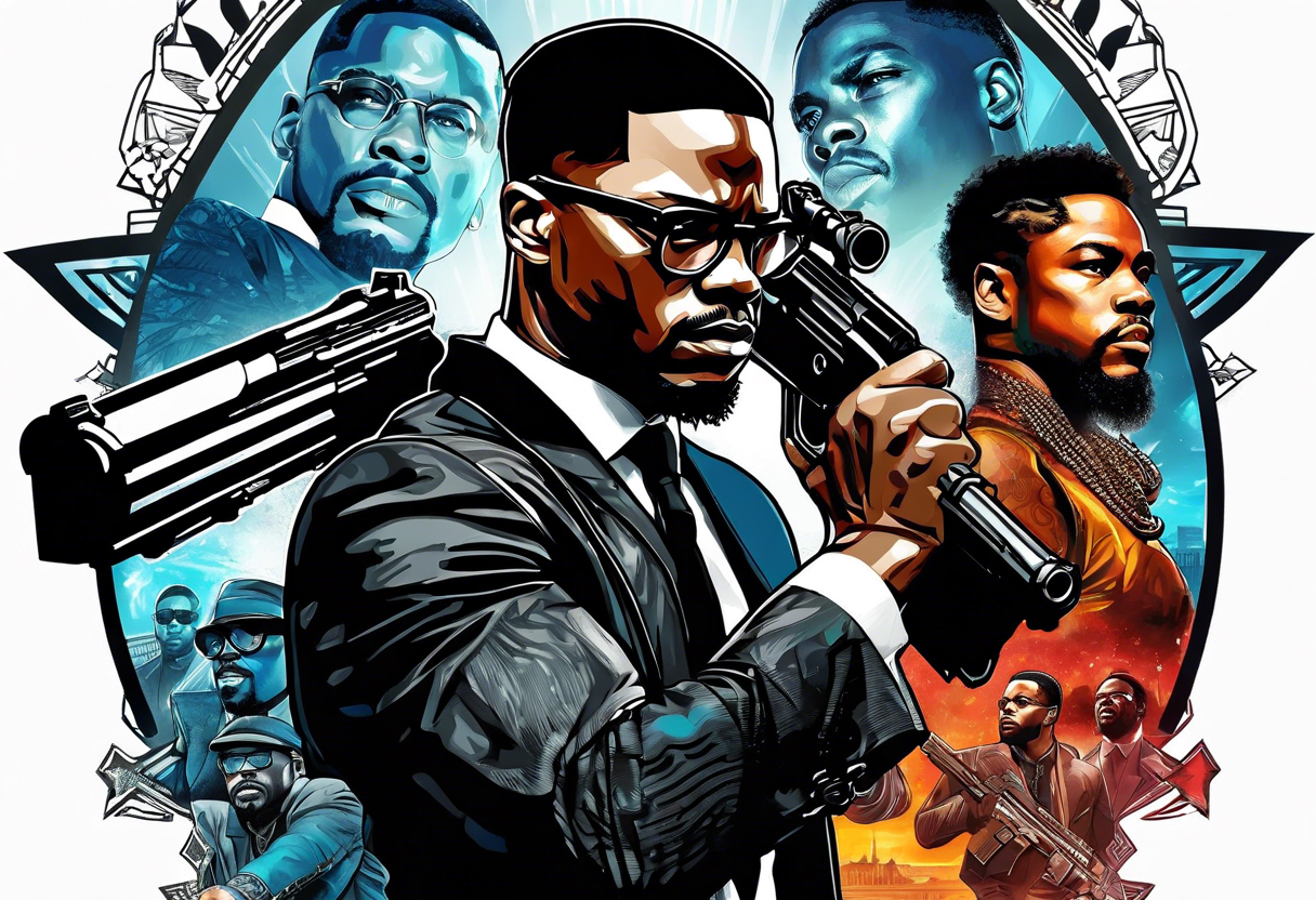 black panther group , malcom x with a gun , black history , civil rights tattoo idea