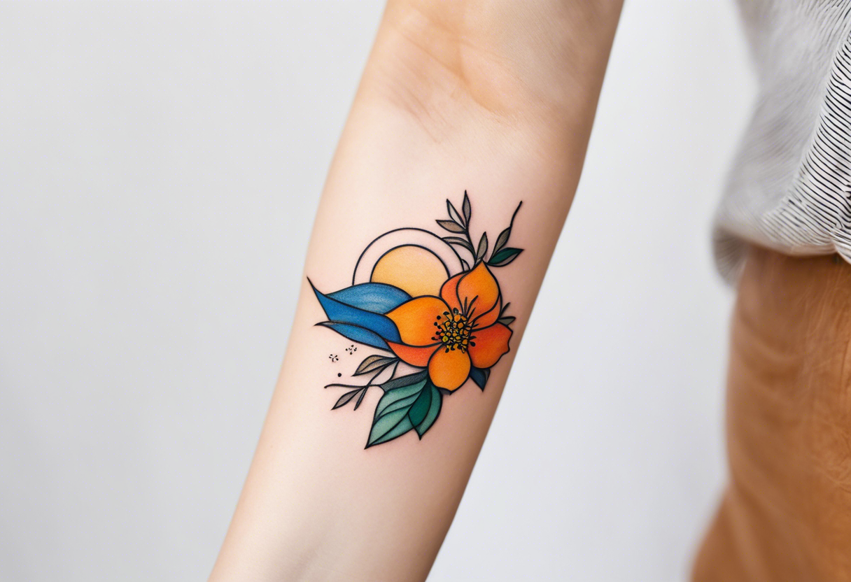 Minimalist and small tattoo on female arm. Inspired by sicilian traditional arts and aesthetics. tattoo idea