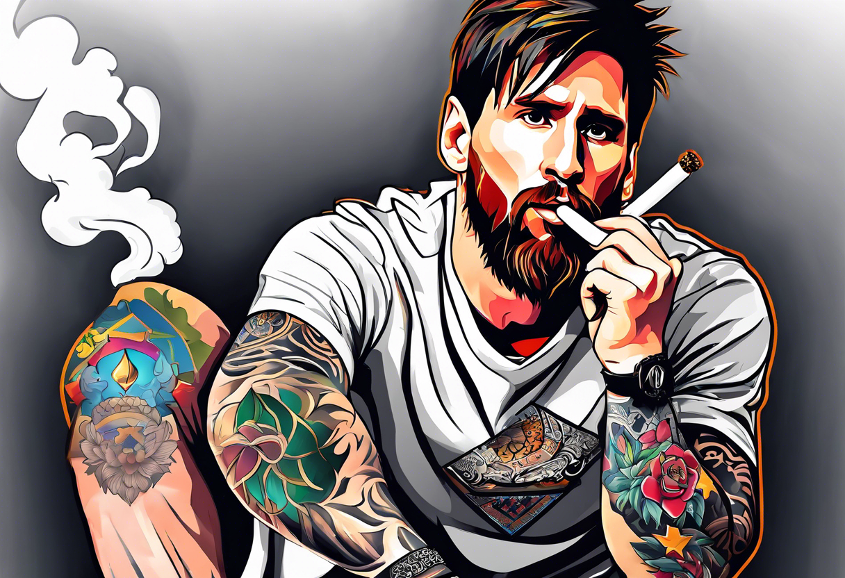 Fack Check Lionel Messi BJP connection lotus tattoo Photo viral on social  media nmp | Fack Check : Lionel Messi चं भाजप कनेक्शन? 'त्या' Tattoo मुळे  रंगली चर्चा