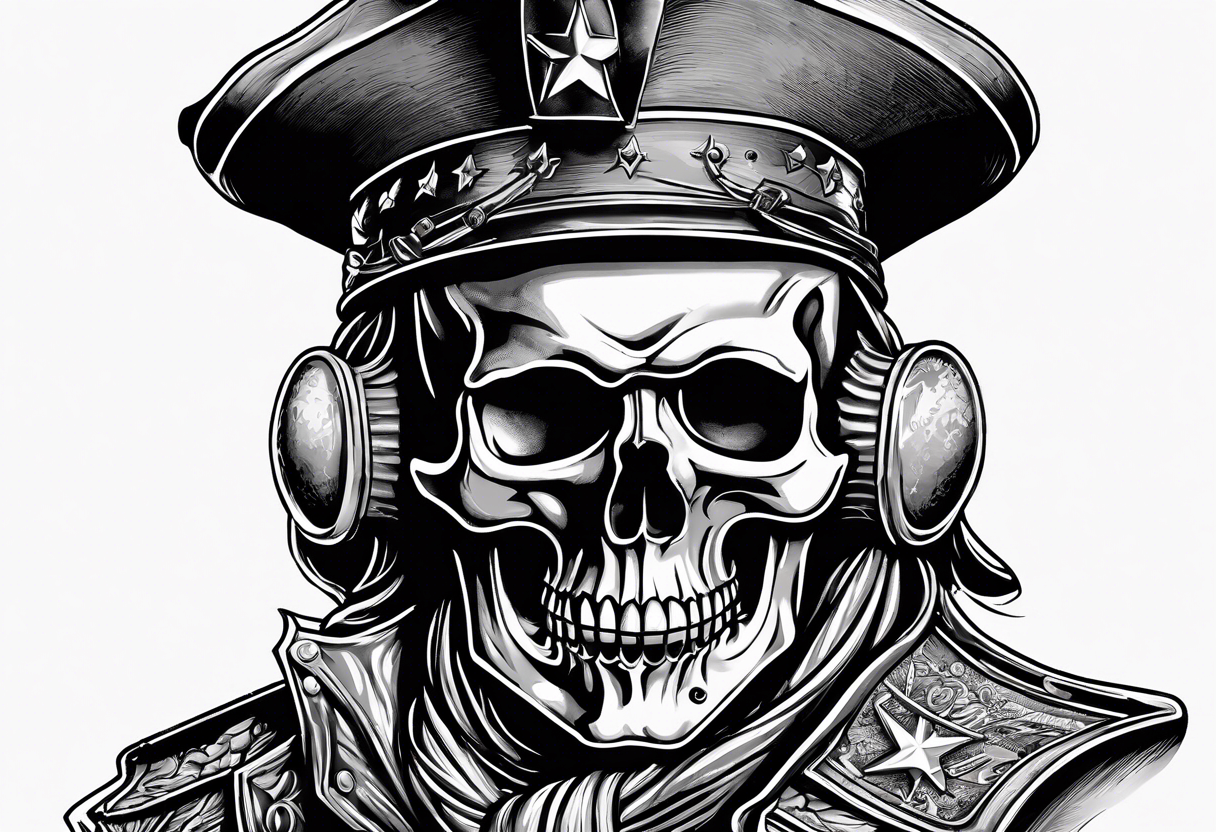 charging 
revolutionary war colonial soldier Skull face with Ar-15 and Liberty Bell Liberty or death tattoo idea