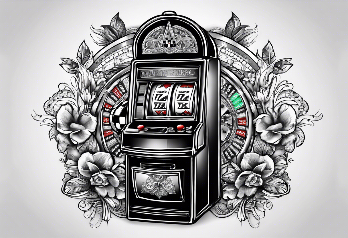 poker machine 7 casino tattoo idea