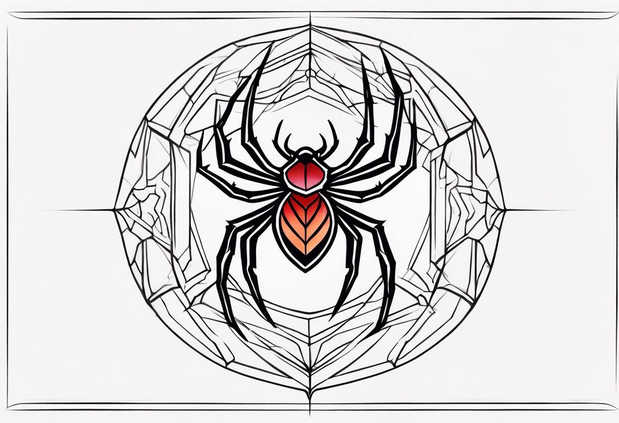 Neotribal spider tattoo idea