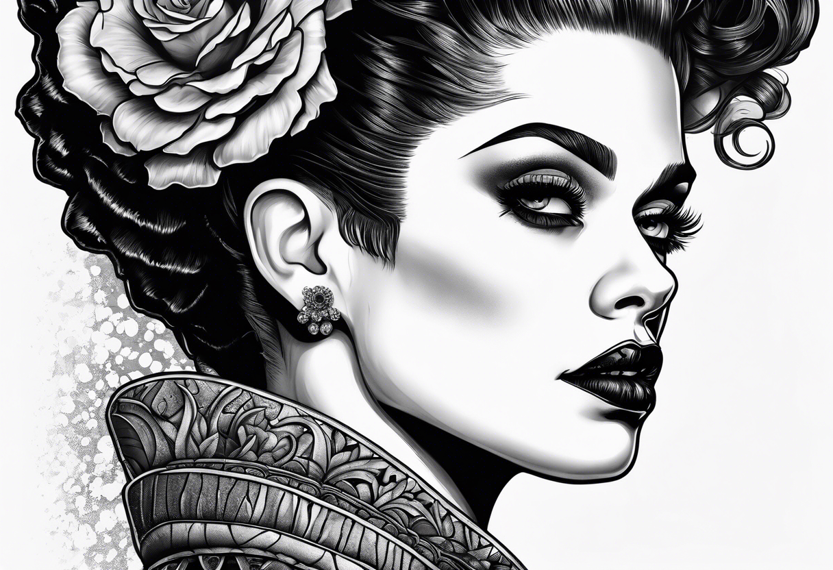 Bride of frankenstein tattoo idea