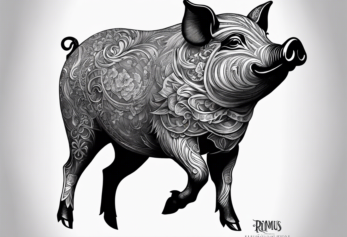 Boar Tattoo - Etsy