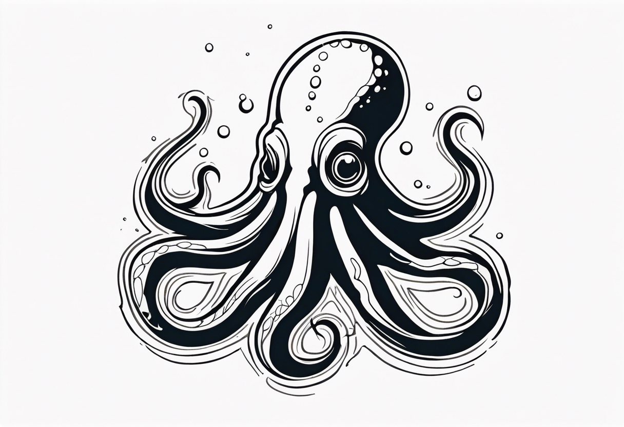 Fear of the deep squid body ink tattoo idea