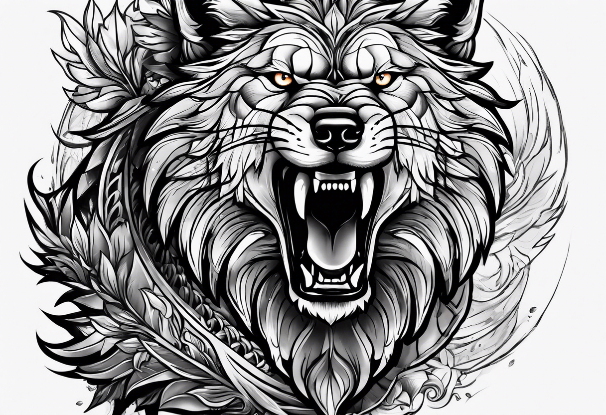 Wolfe angry tattoo idea