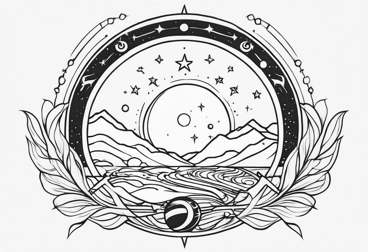 sagittarius sun rising with Jupiter and harmony open to change with purity and path to enlightenment 
tattoo] tattoo idea