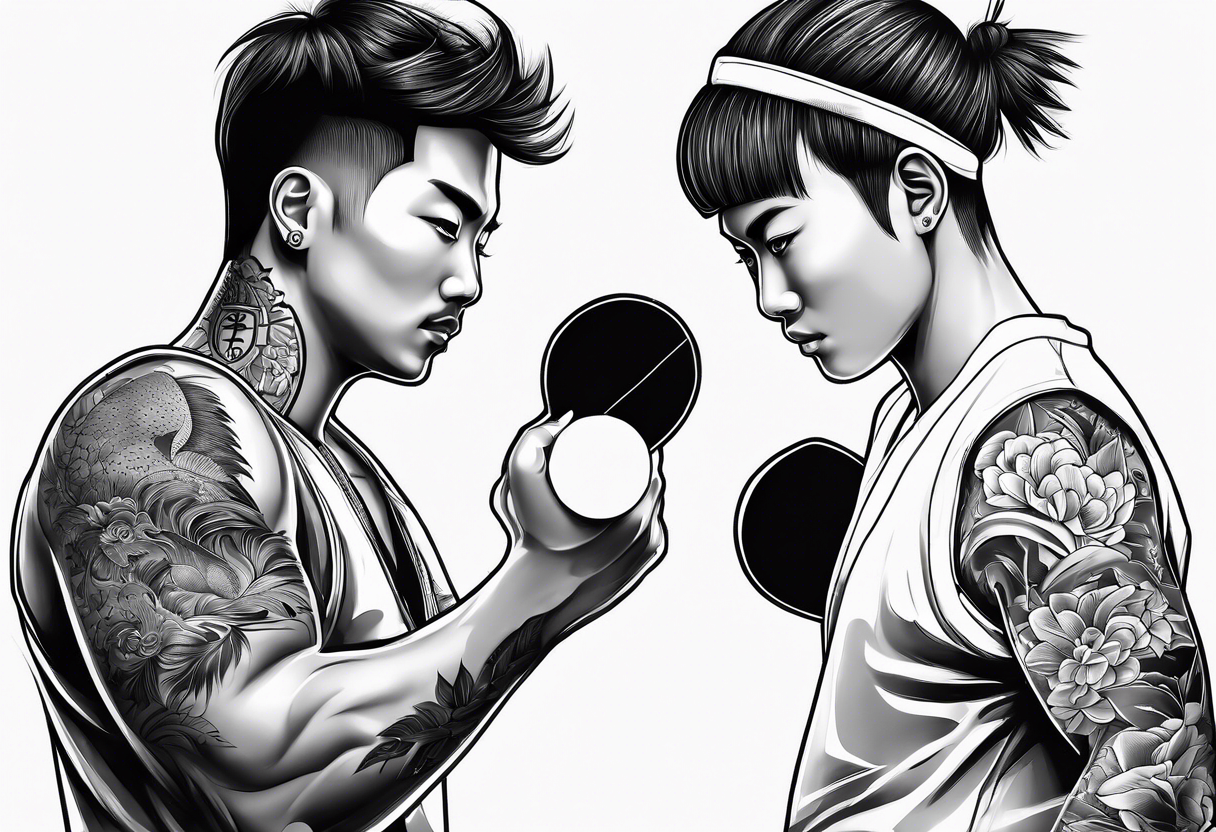 table tennis tattoo idea