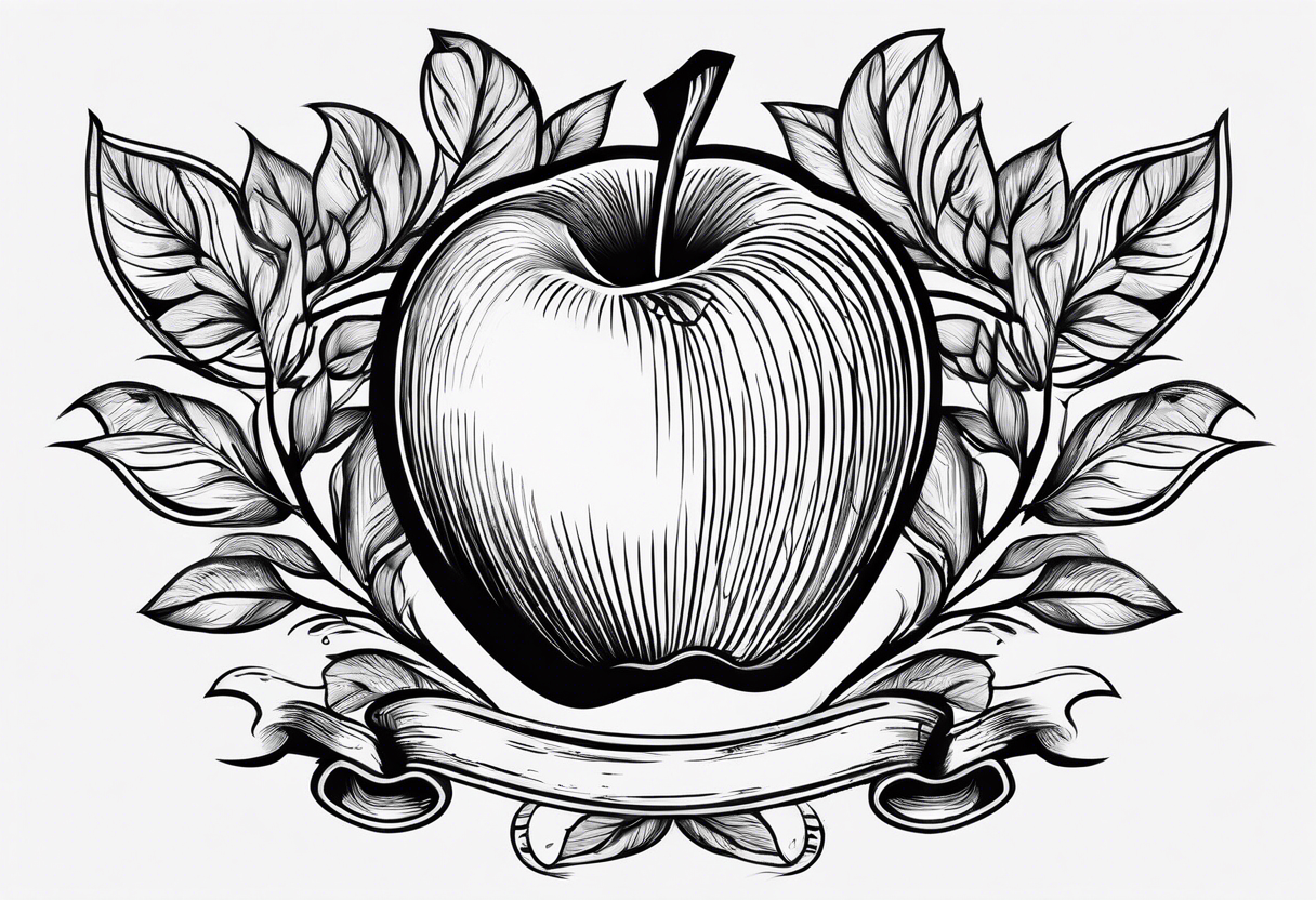 Teacher Apple tattoo idea