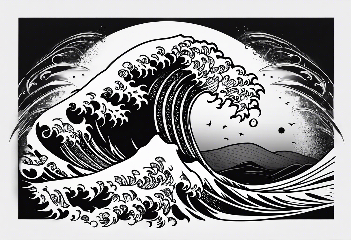 Water Wave Tattoo Vector Images (over 3,400)