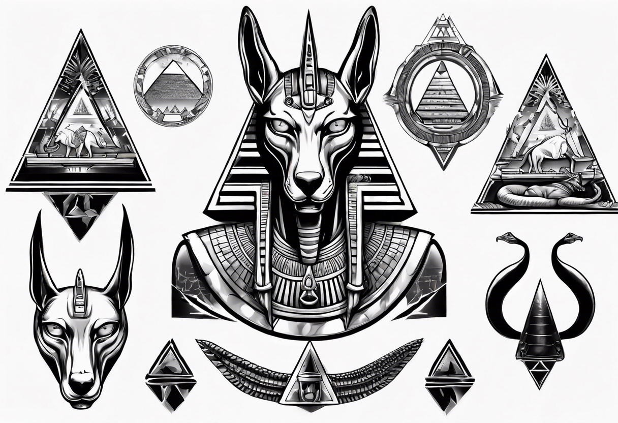 Isolated Bust of a Dark Jackal in a Crown and Armor. Ancient Egyptian God -  Anubis Close-up, Guardian of the Scales on the Trial Stock Vector -  Illustration of emblem, armor: 236876776