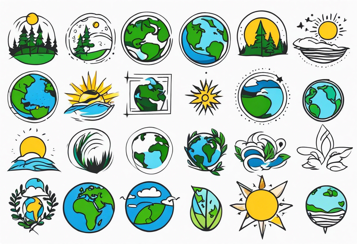 EARTH DAY FLASH TATTOOS tattoo idea