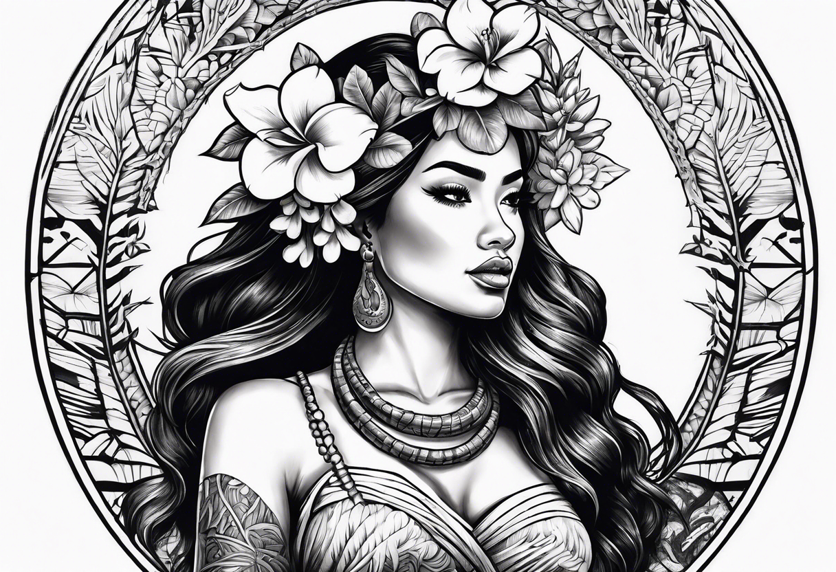 Hula Girl ascending death tattoo idea