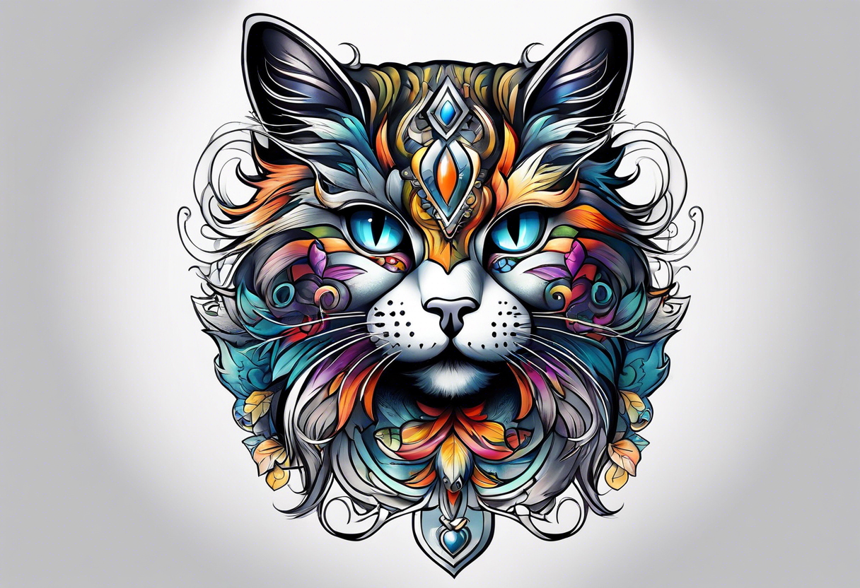 Cat big yes tattoo idea