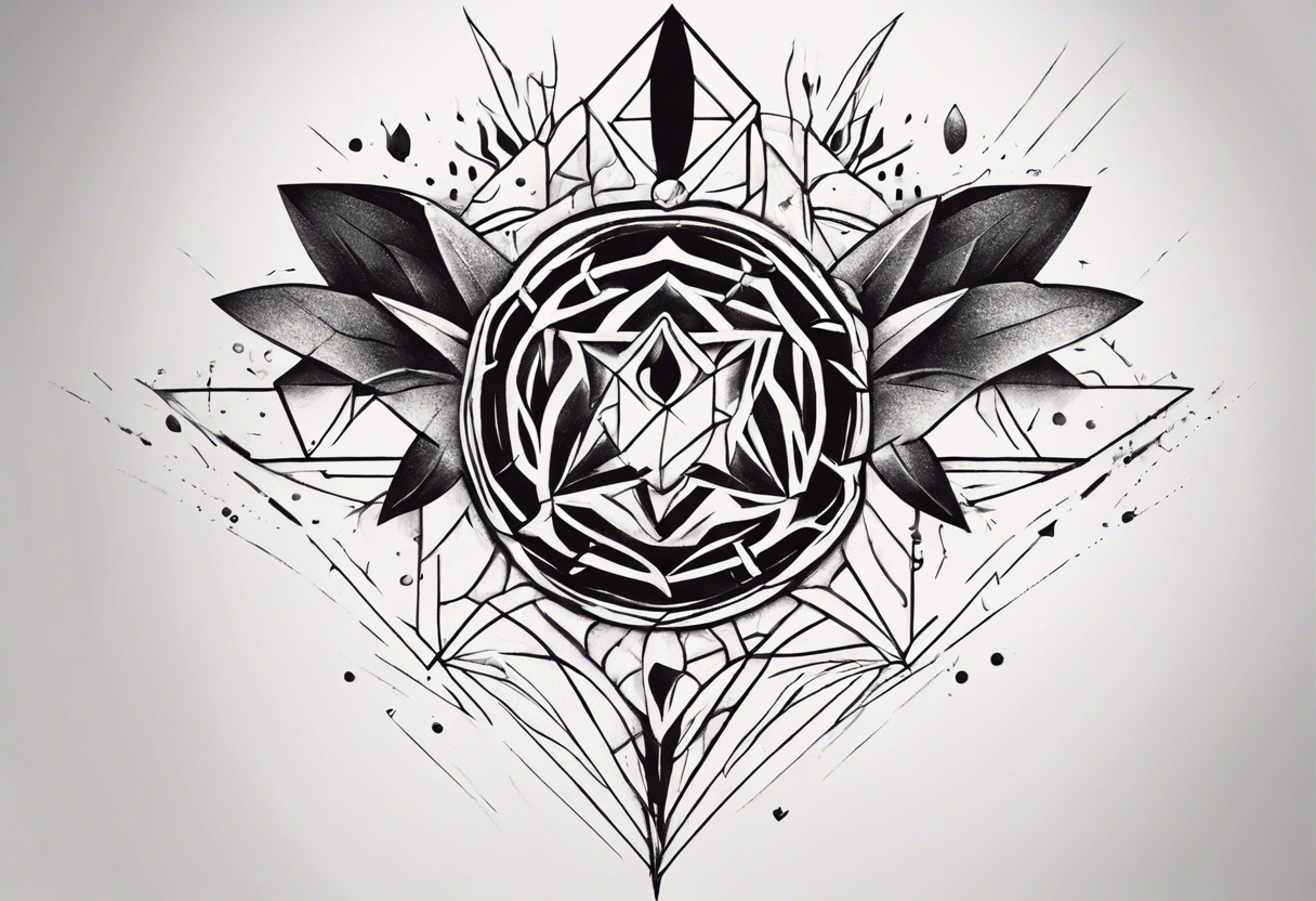 Tattoo With Abstract Style Design Stock Illustration - Download Image Now -  Sleeve, Tattoo, Arm - iStock