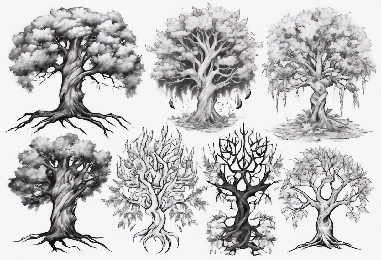 The pale tree tattoo idea