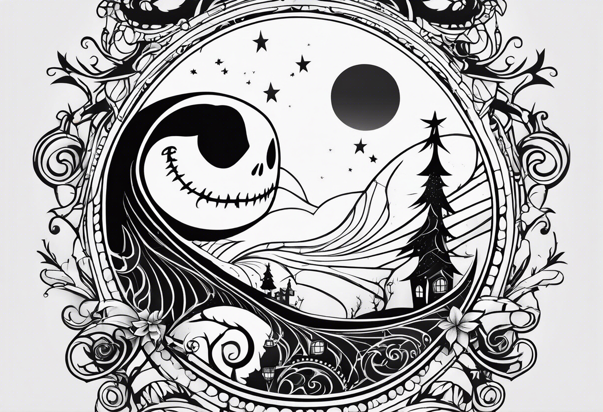 Nightmare before christmas tattoo idea