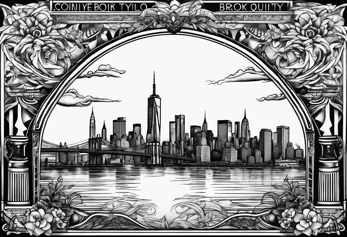 Brooklyn skyline tattoo idea