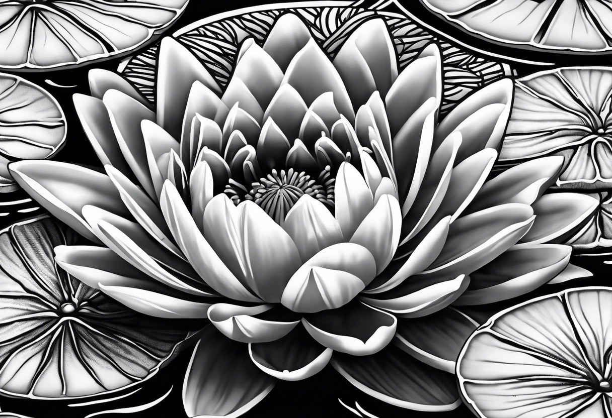 Water Lilly pad tattoo idea