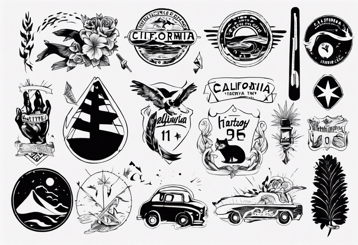 something to do with california and highway 1 tattoo idea