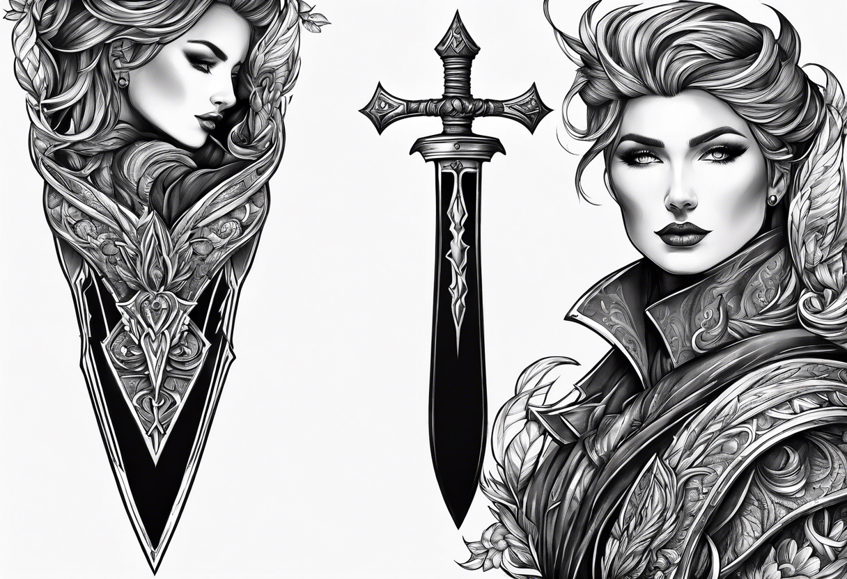 65 Epic Sword Tattoo Ideas: Unleash Your Inner Warrior - ARTWOONZ