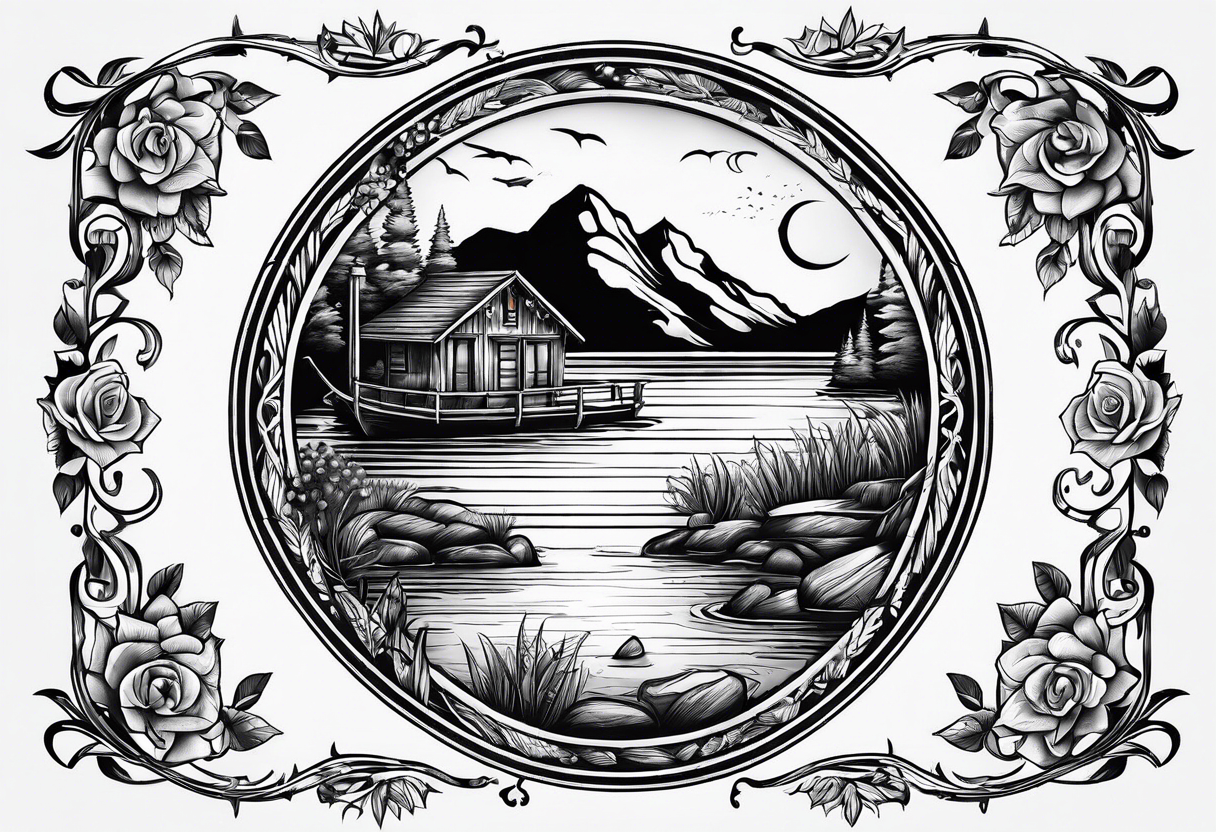 Lake life & forever tattoo idea