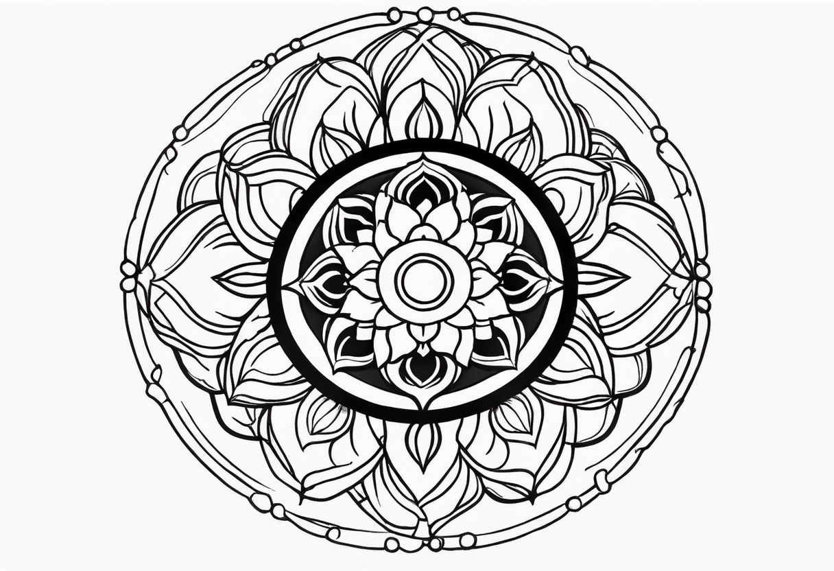 Rebirth symbol. Dharma chakra tattoo idea