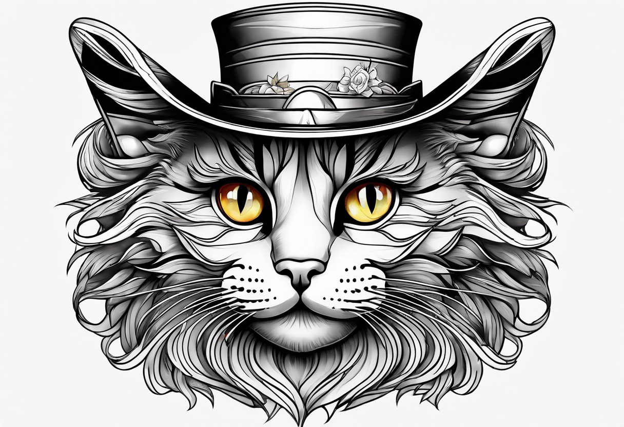 cat in a hat tattoo idea