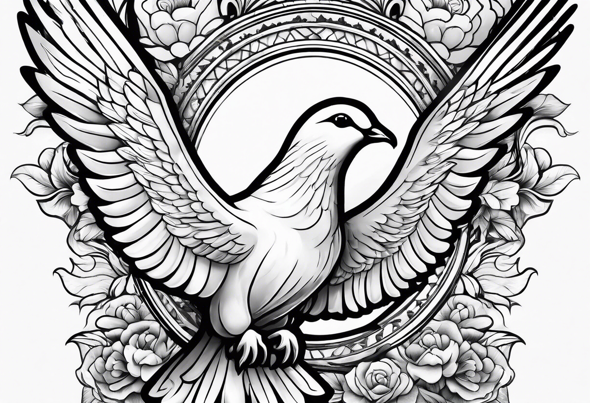 Flying Dove Tattoo