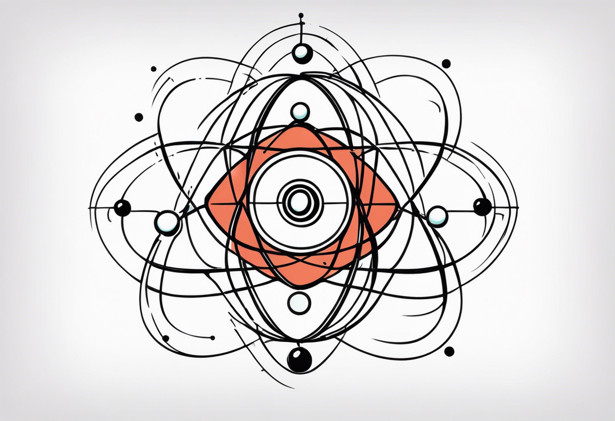 quantum model of atom tattoo idea