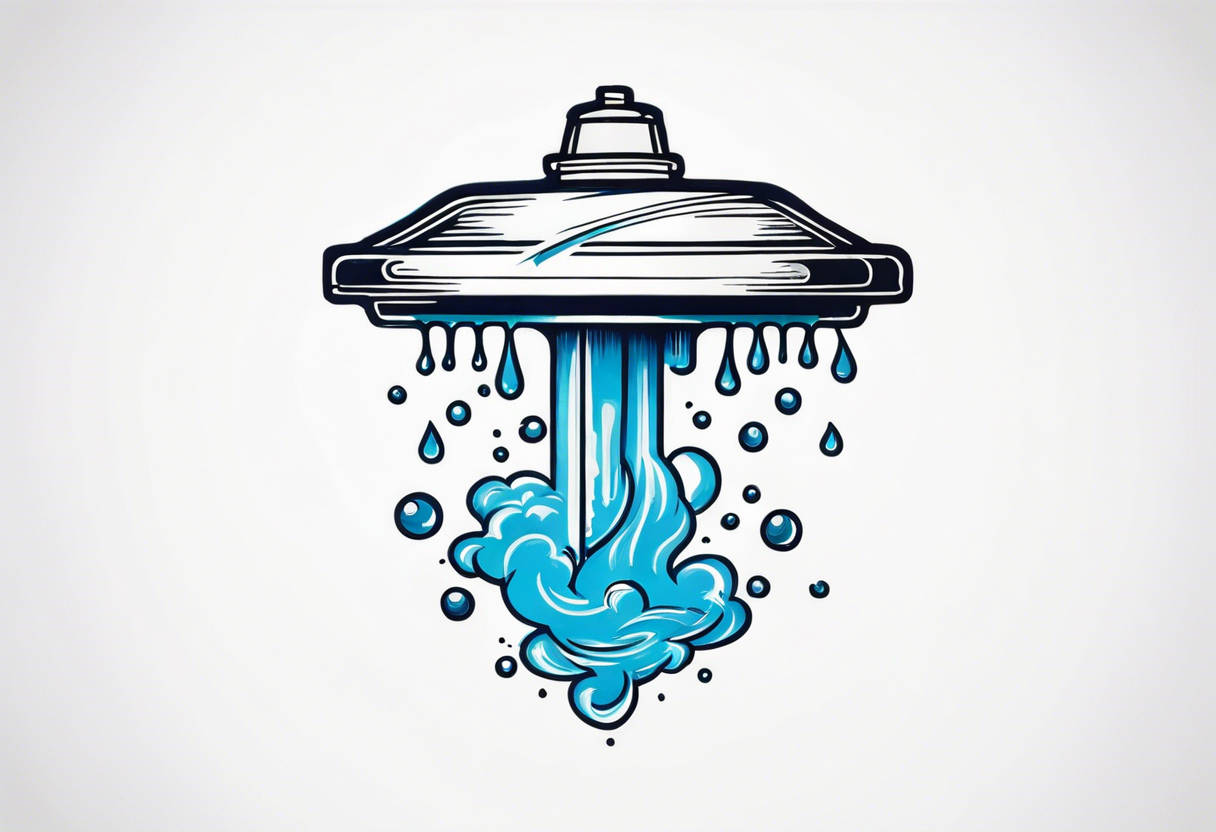 Sprinkler water tattoo idea