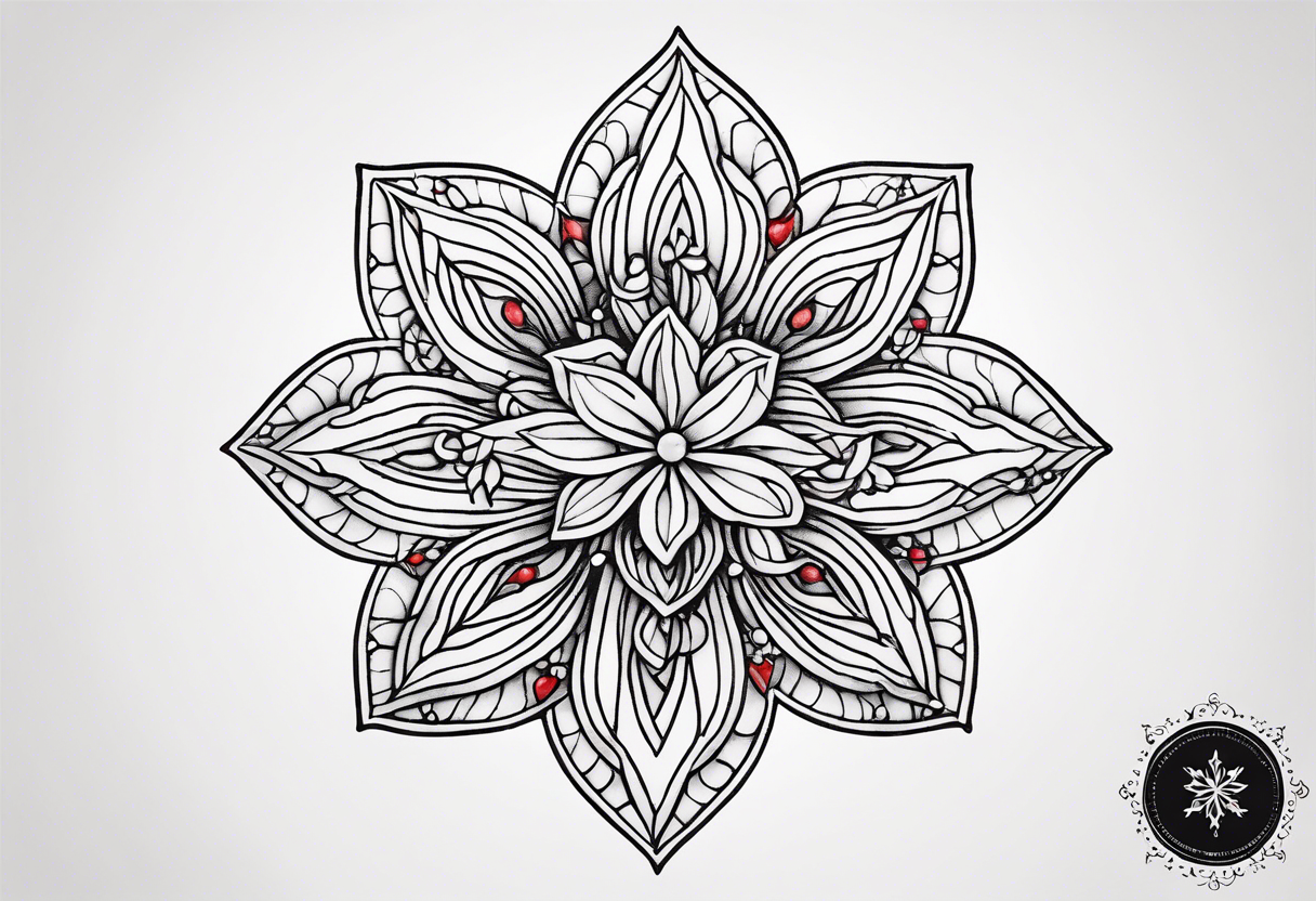 razenstars:flowers-linework-flower-black-and-grey