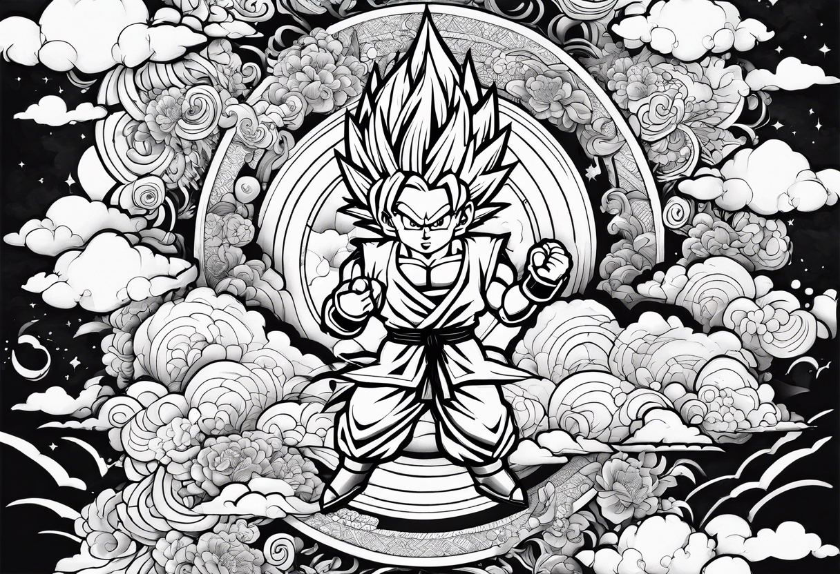 dbz
cloud pattern tattoo idea