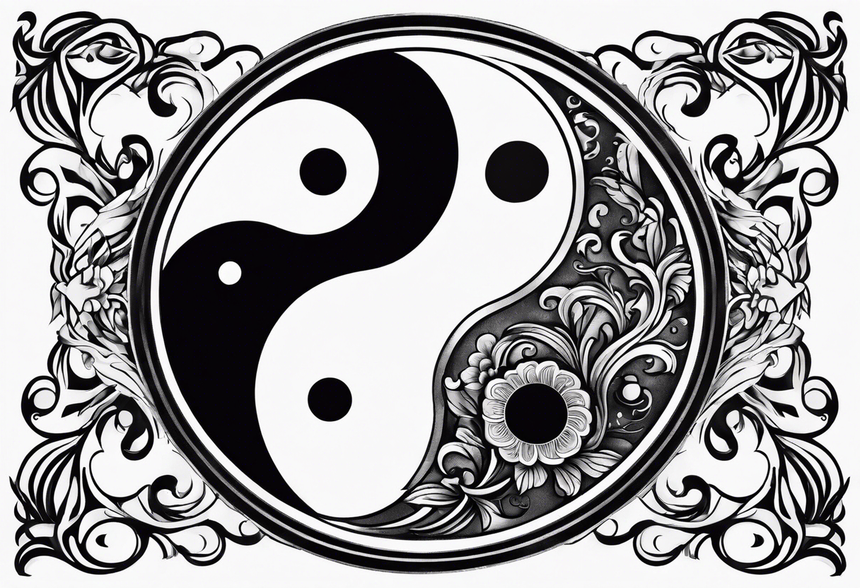 ying yang tattoo idea