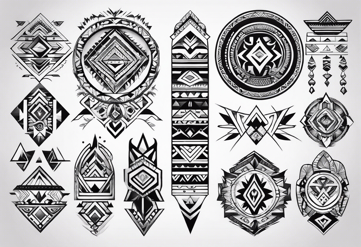 Navajo tribe symbols for forearm tattoo idea