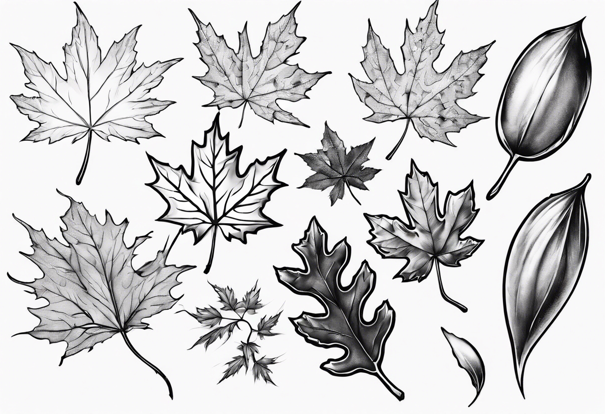 silver maple seeds tattoo idea