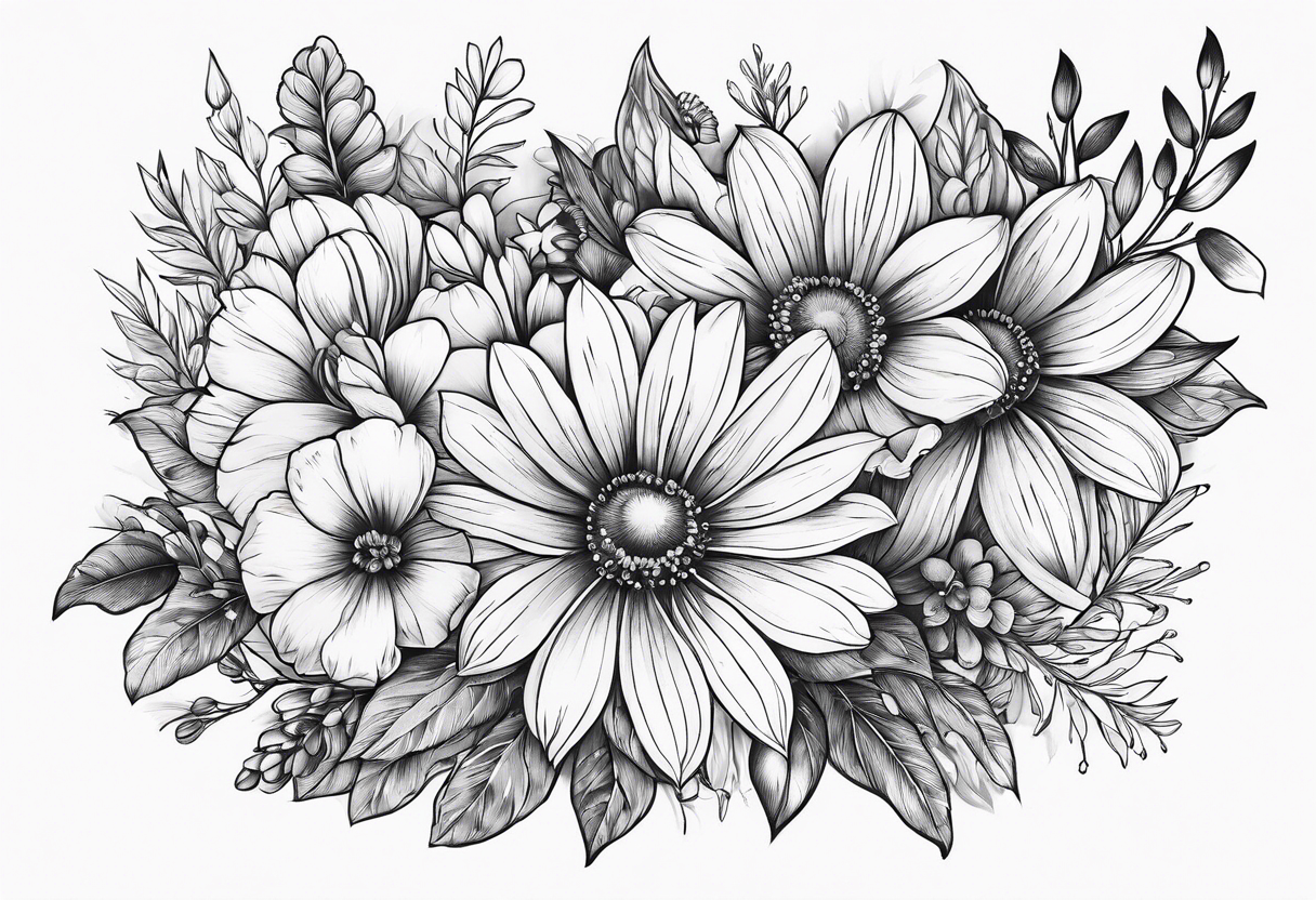 Wildflowers tattoo idea