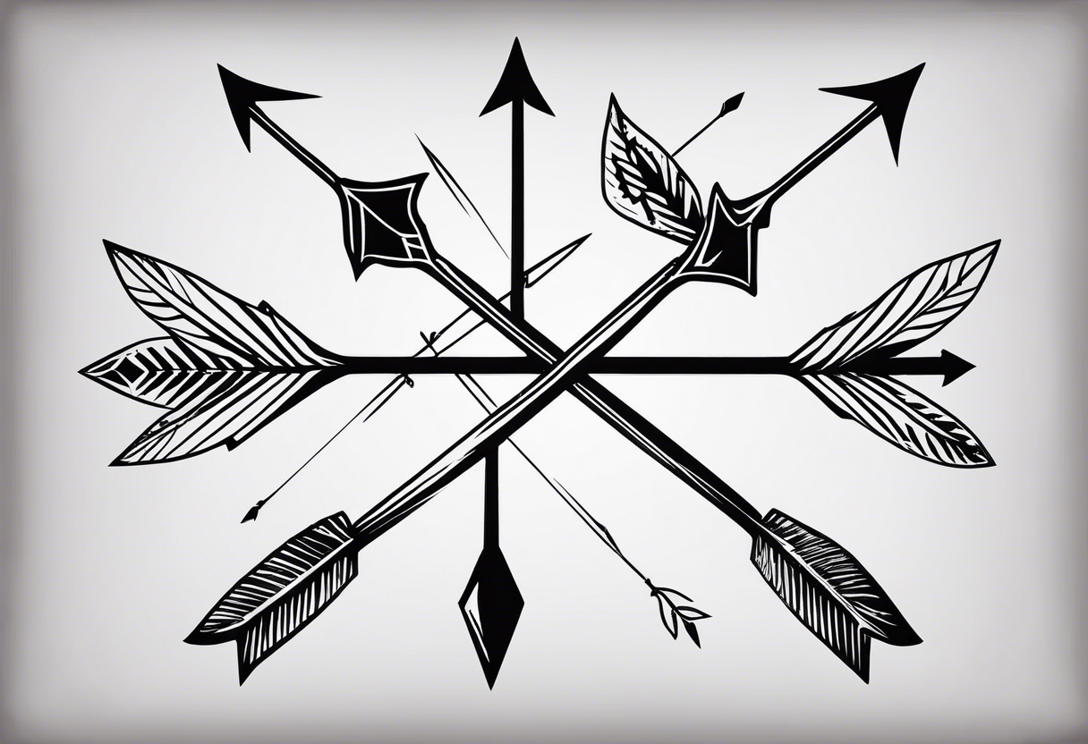 Set Flaming arrow on White Background. Tribal Stencil Tattoo Design  Concept. Flat Vector Illustration. 17294106 Vector Art at Vecteezy